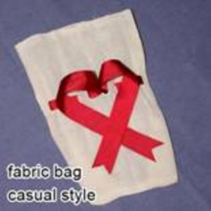Cotton Pouch with Ribbon Draw Strong